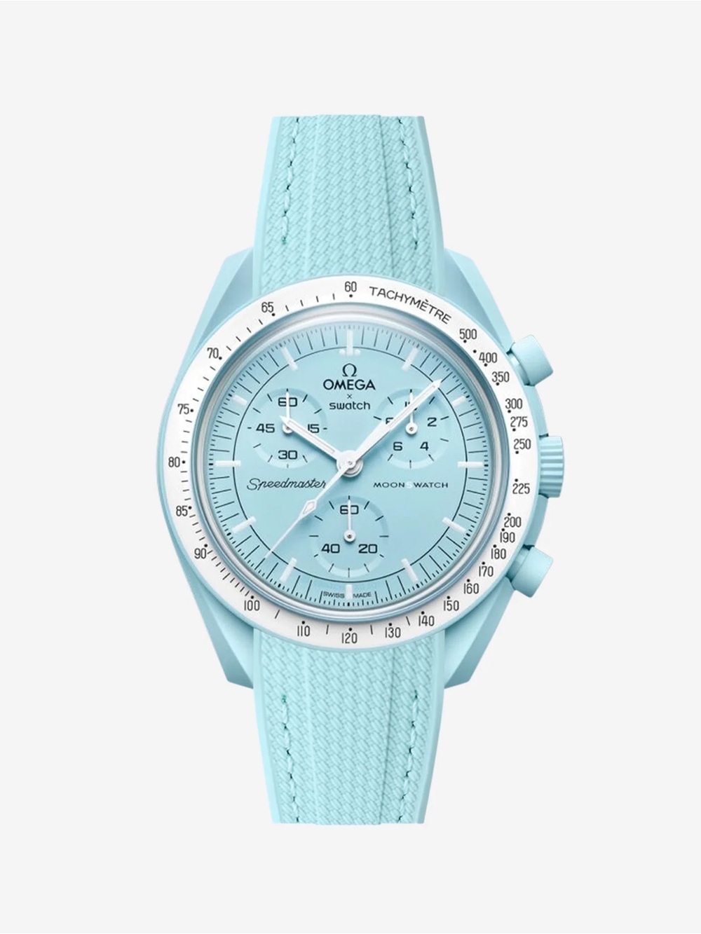Omega x Swatch Speedmaster Moonwatch - Light Blue Chronograph